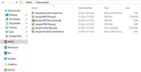megasync storage size.